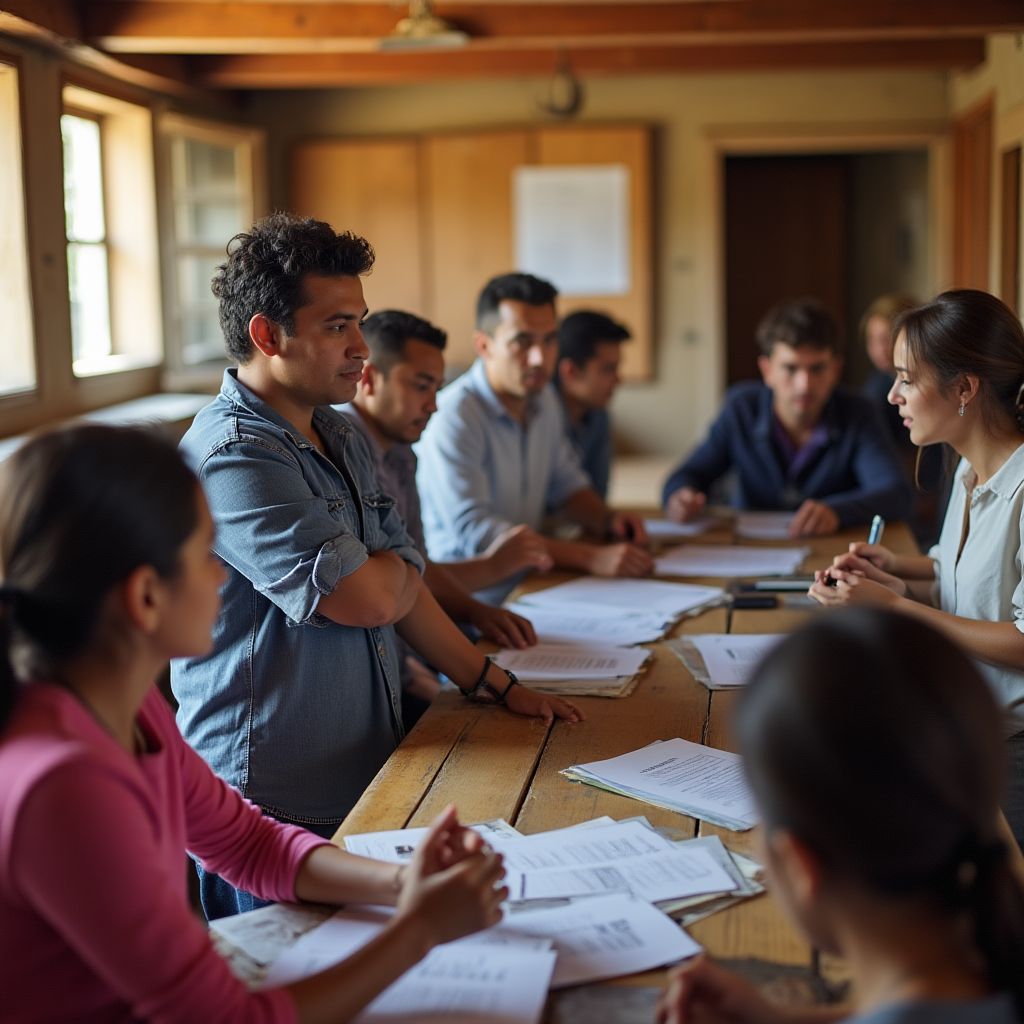 Programa de capacitación financiera en comunidades rurales